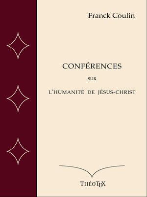 cover image of Conférences sur l'Humanité de Jésus-Christ